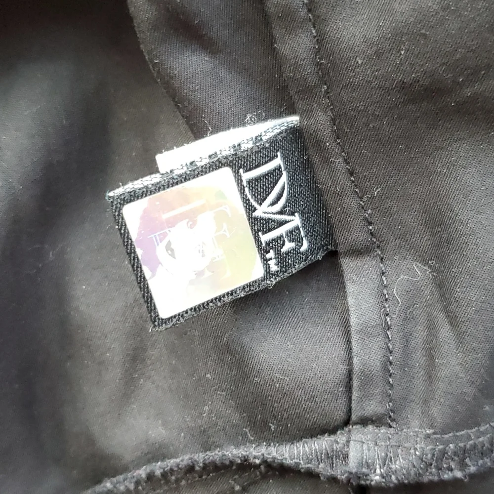 Diane Von Furstenberg Vern Wrap Dress Black - Picture 8 of 8